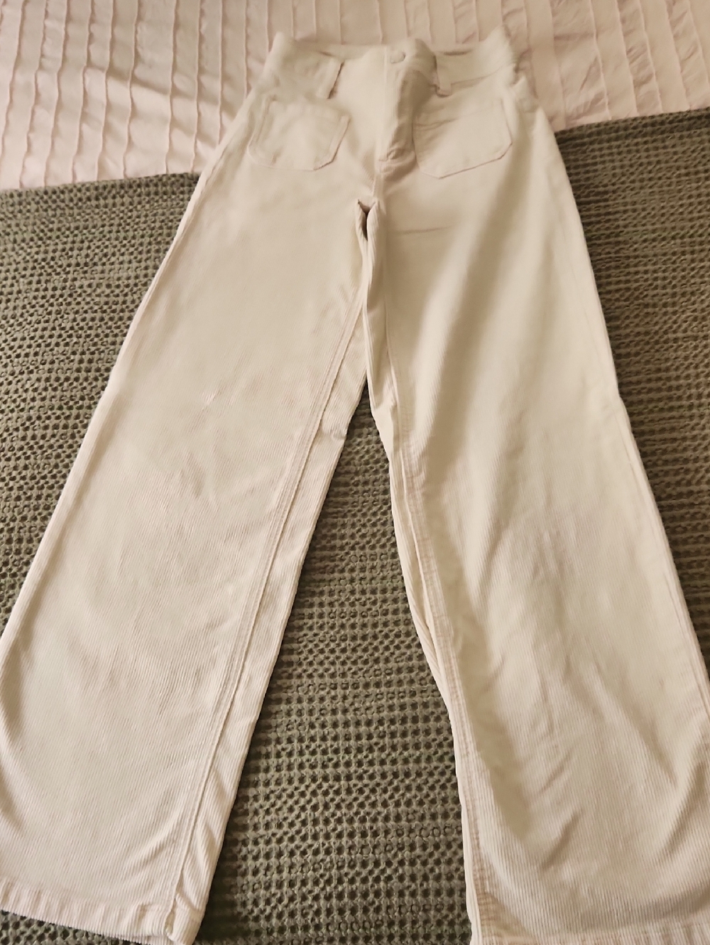 Oat New York High-Rise Wide-Leg Jeans in Cream
